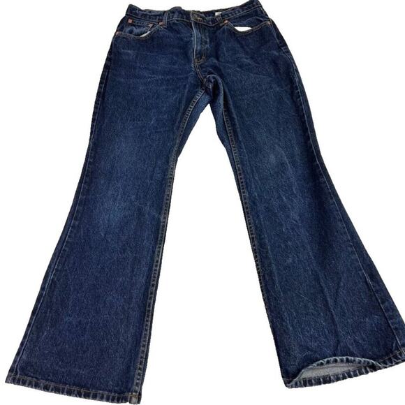 Jordache Jeans Womens 15/16 Blue Mid Rise Dark Wash Bootcut Leg Cowgirl Cowboy - Picture 1 of 11